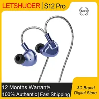 Original Letshuoer S12 Pro HiFi Earphones Wired in-ear Headphones High Quality Wired Headphones Planar Headphones