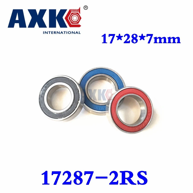 

Axk 10 шт. 17287-2rs подшипники каретки для велосипеда 17x28x7 мм MR17287 ротор для ремонта колес подходит для колес горного велосипеда