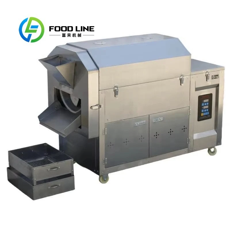 

Электрическая автоматическая машина для обжарки кукурузных орехов, семян арахиса, машина для обжарки какао-бобов, кунжута