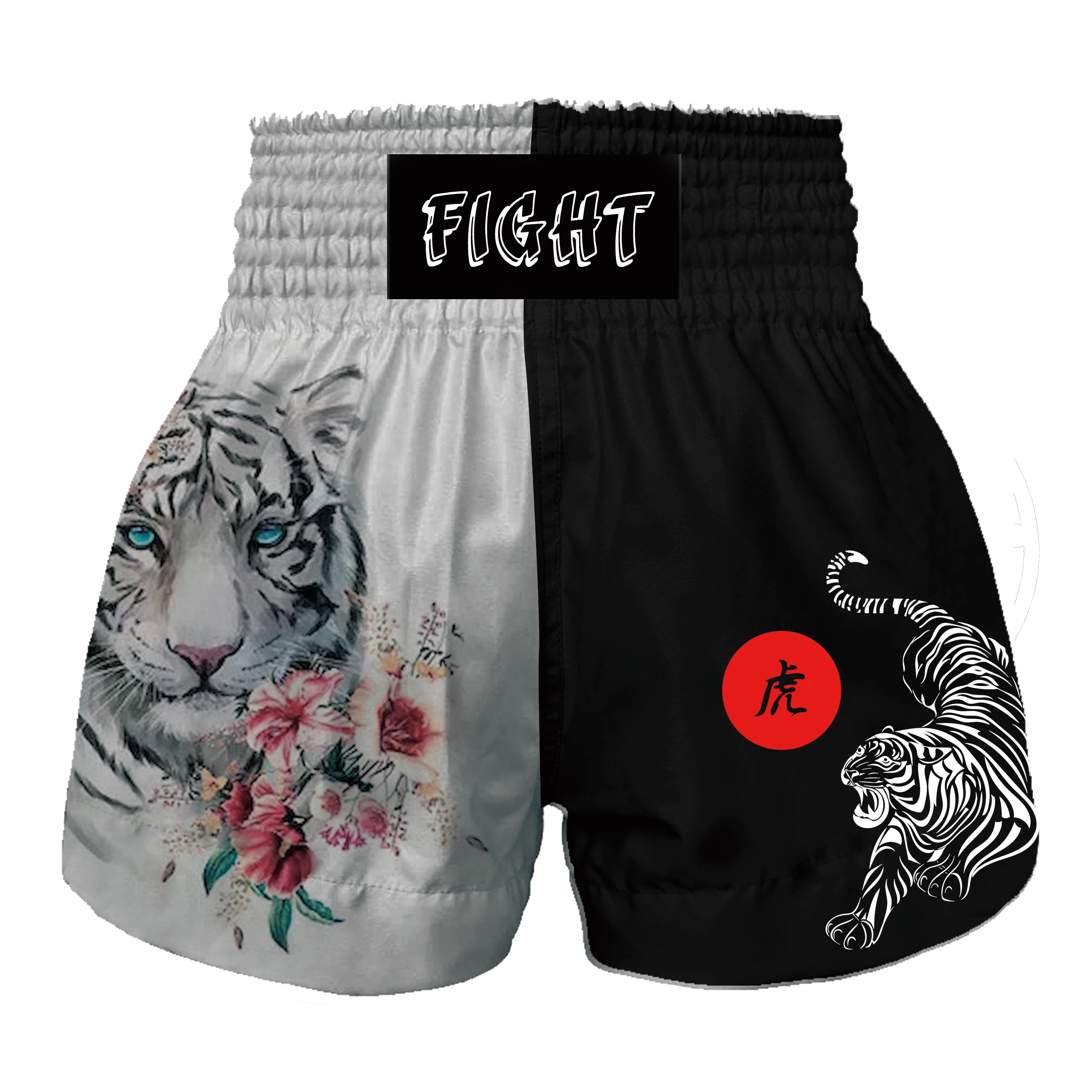Shorts Thai Boxing Men's and Women's Children's MMA Taekwondo Pants Tiger Print Shorts Taekwondo Shorts Sanda Fighting Training