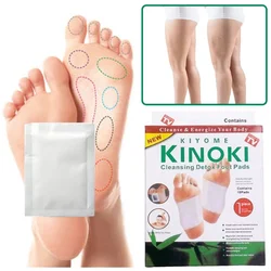 Detox Foot Patch Body detoksykacja Stress Relief szybka pielęgnacja stóp i ulga w bólu (10 sztuk/pudło) Korea Kinoki stopy masażer do stóp zdrowie