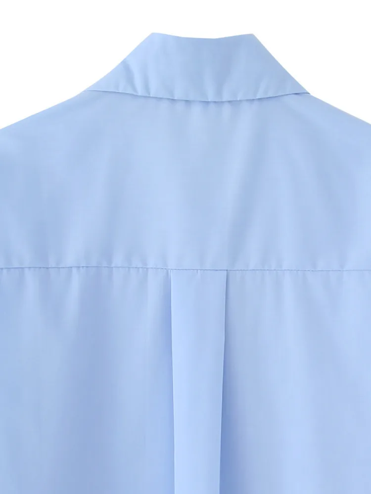 ZMEENNA Damen-Langarm-Button-Down-Hemd mit funkelndem Detail, elegantes, lässiges Blusen-Top, modisches und schickes Design ZM879