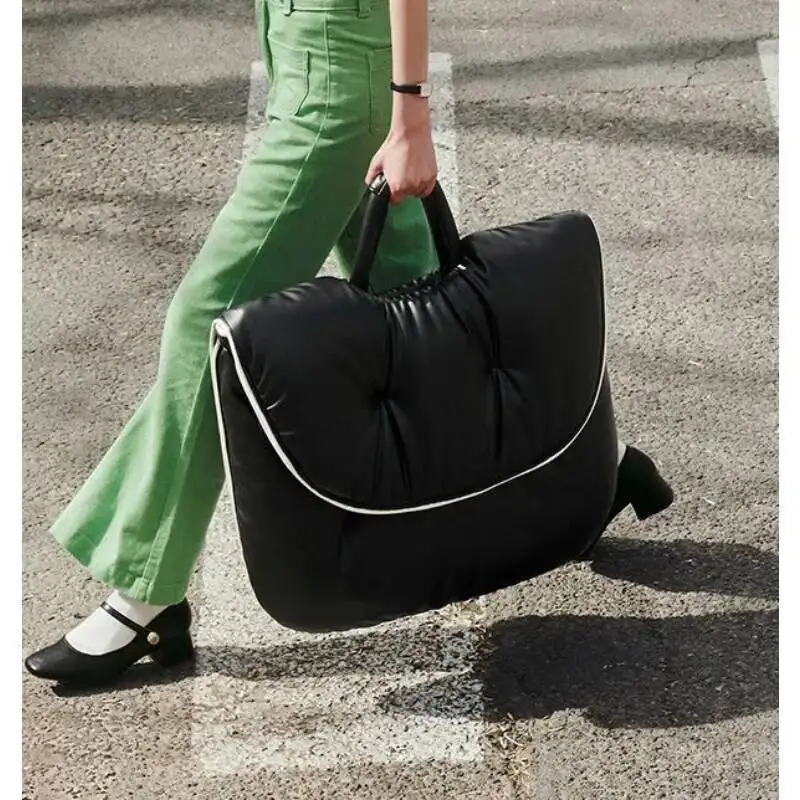 كراسي محمولة قابلة للطي مسند ظهر جلدي كراسي مريحة قابلة للطي لغرفة المعيشة الشمال كرسي قابل للطي للاسترخاء الداخلي #3