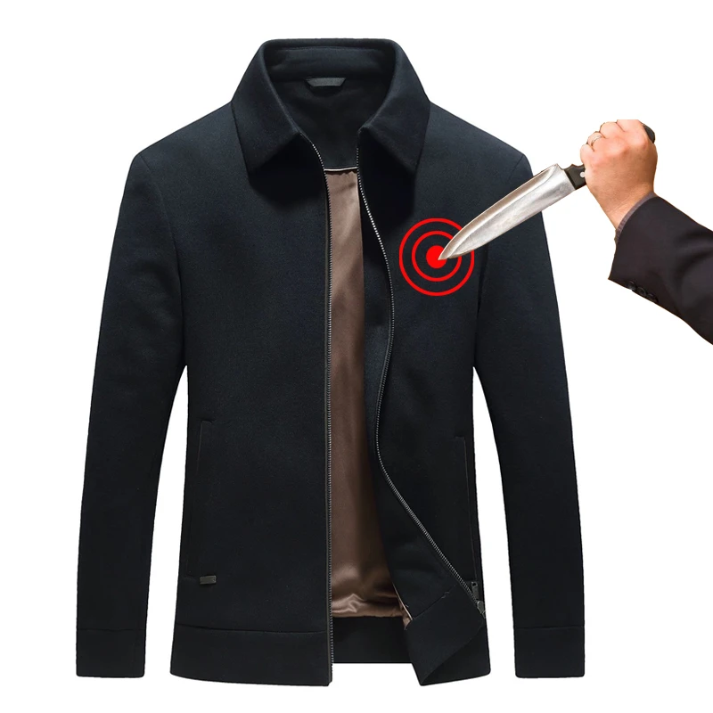 Self Defense Anti Stab Anti Hack Jacket Flexible Hidden Security Anti Hacker Fbi Tactical Outdoor Leisure Business Clothing