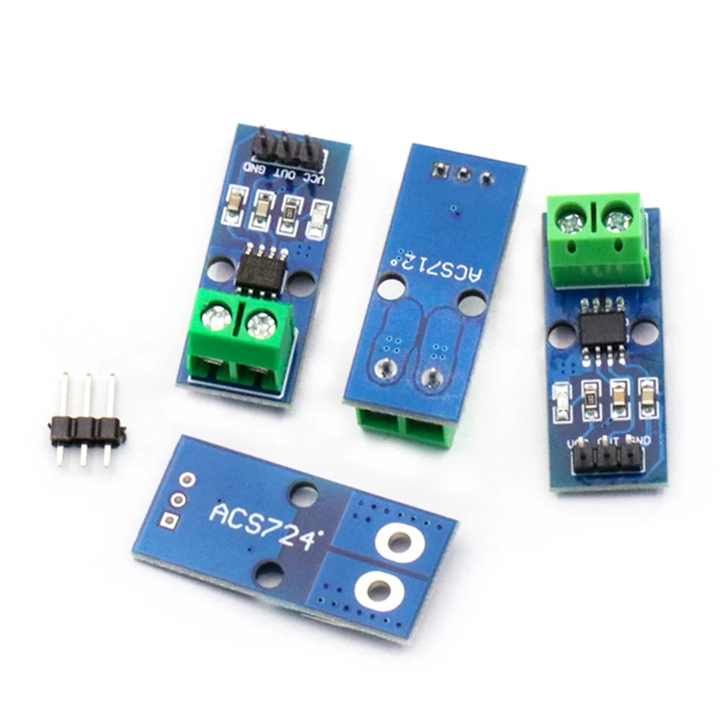 1PCS ACS712 ACS724 Module 5A 20A 30A Range Current Detection Board Hall Current Sensor