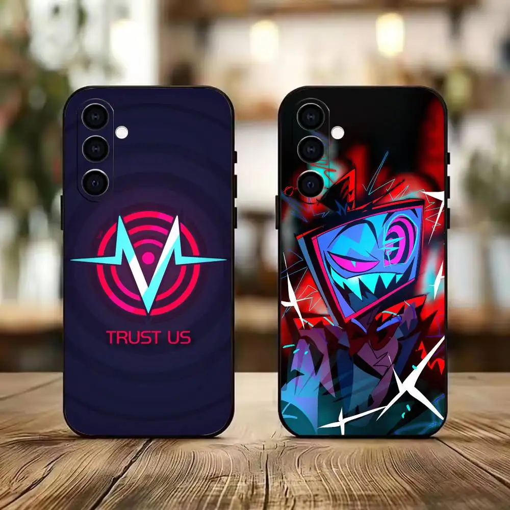 H-HazbinS Hotel Vox Trust us Phone Case For Samsung A73 20,21s,22,31,32,52,53,72 Soft Black Shell