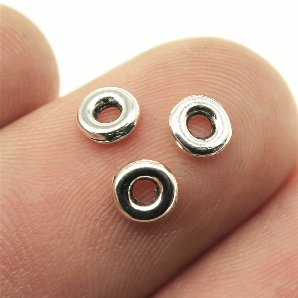 

1000pcs 5x5x1mm Space Beads For Necklace Bracelet Jewelry Making Wholesale Small Hole Spacers Beads Charm