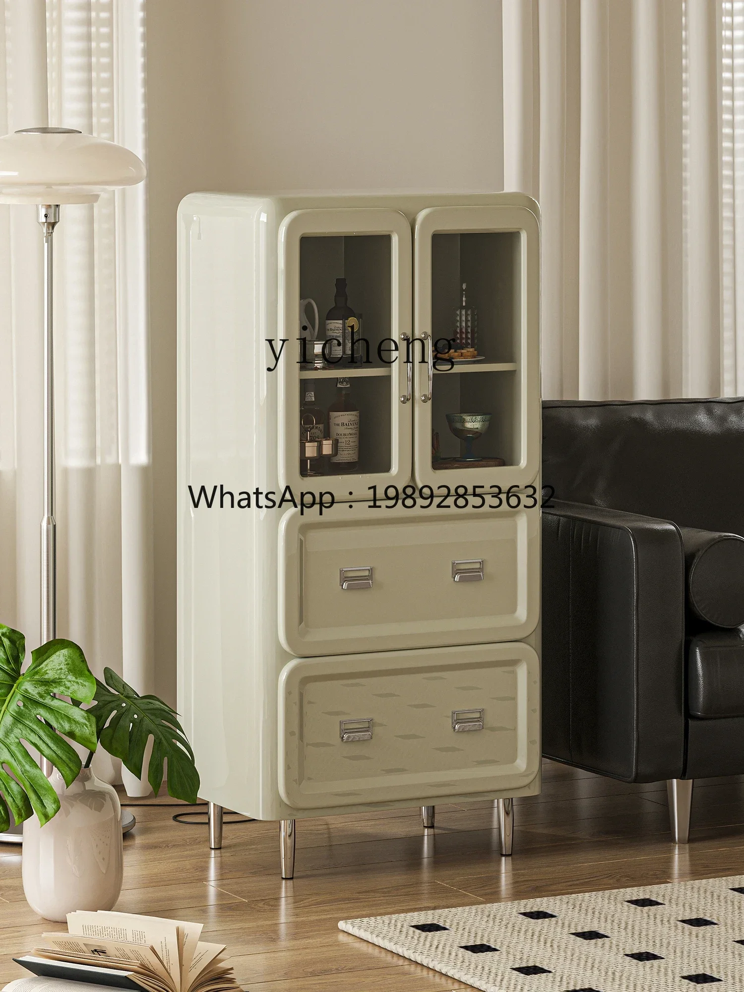 AA الرجعية خزانة عمودية الزاوية غرفة نوم المنزل خزانة عرض زجاجية خزانة غرفة المعيشة #3