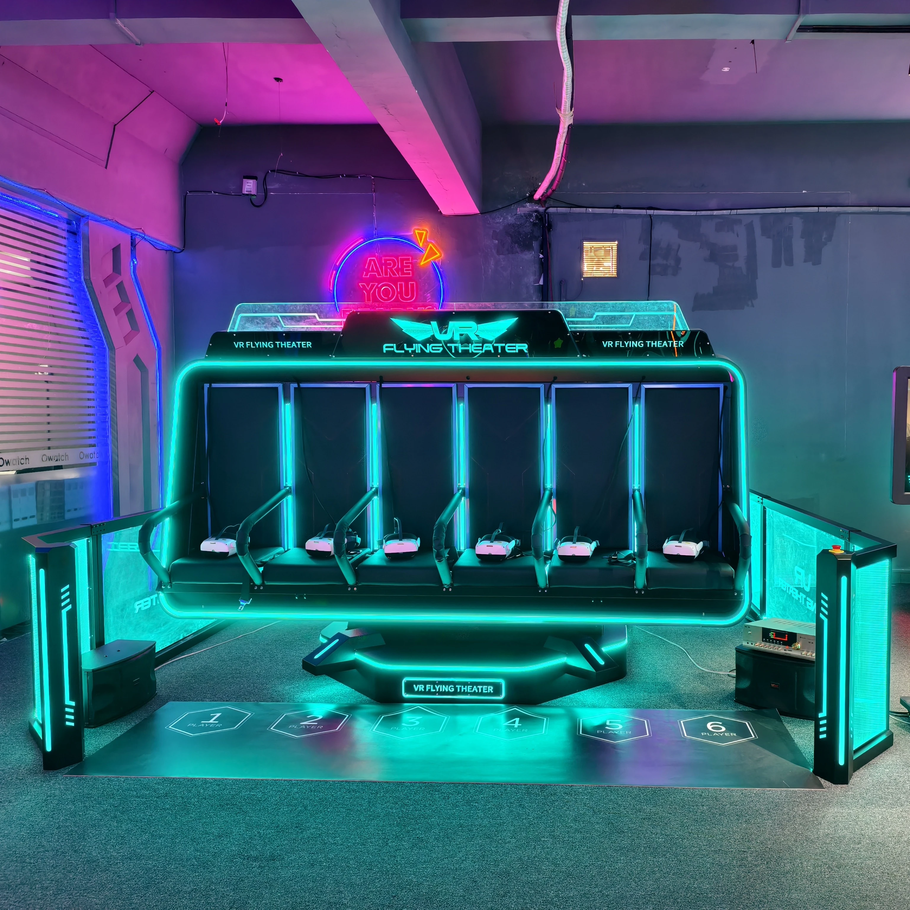 

Indoor 9D Cinema VR Flying Simulator 6 DOF 6 Seats with Fiberglass and Metal Easy Operation for Shopping Mall Entertainment