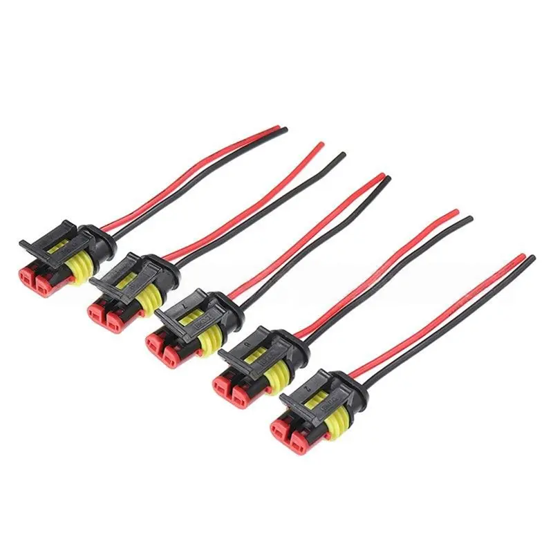 AB41-HID Xenon Lamp Wiring Harness Connector-2-Pin Waterproof Car Connector Box 320PCS Connectors