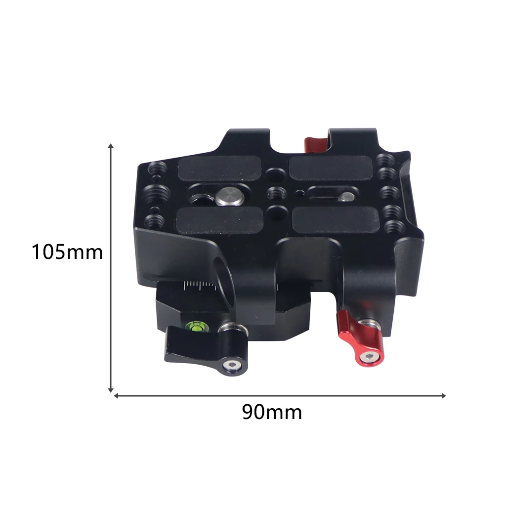 Universal Kamera Grundplatte Schulter Rig 15mm Stange Clamp Quick Release Adapter für Sony DSLR Käfig Vlog Schulter Unterstützung System – Detail 37