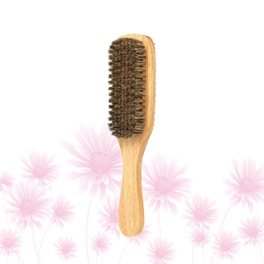 Men's Beard Brush Premium Bristles Double Sided Design Portable Size L Styling Maker Groomer for Smooth
