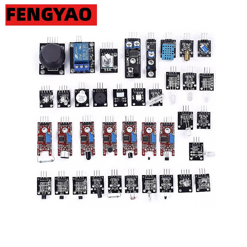 Picture 5: For arduino 45 in 1 Sensors Modules Starter Kit better than 37in1 sensor kit 37 in 1 Sensor Kit UNO R3 MEGA2560