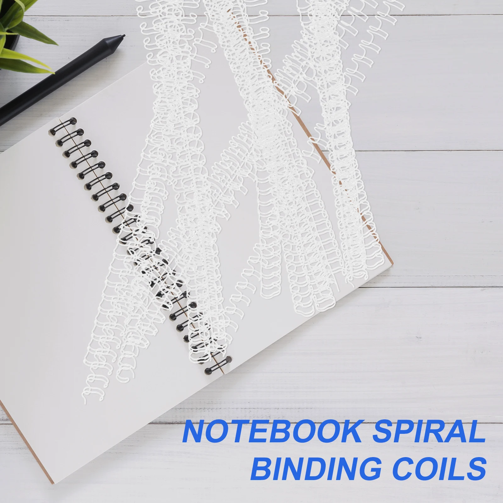 

Loose leaf Metal Binder Rings Spiral Coils Notebook Binding Coils High Class Material Easy Use Pull Open Squeeze Close