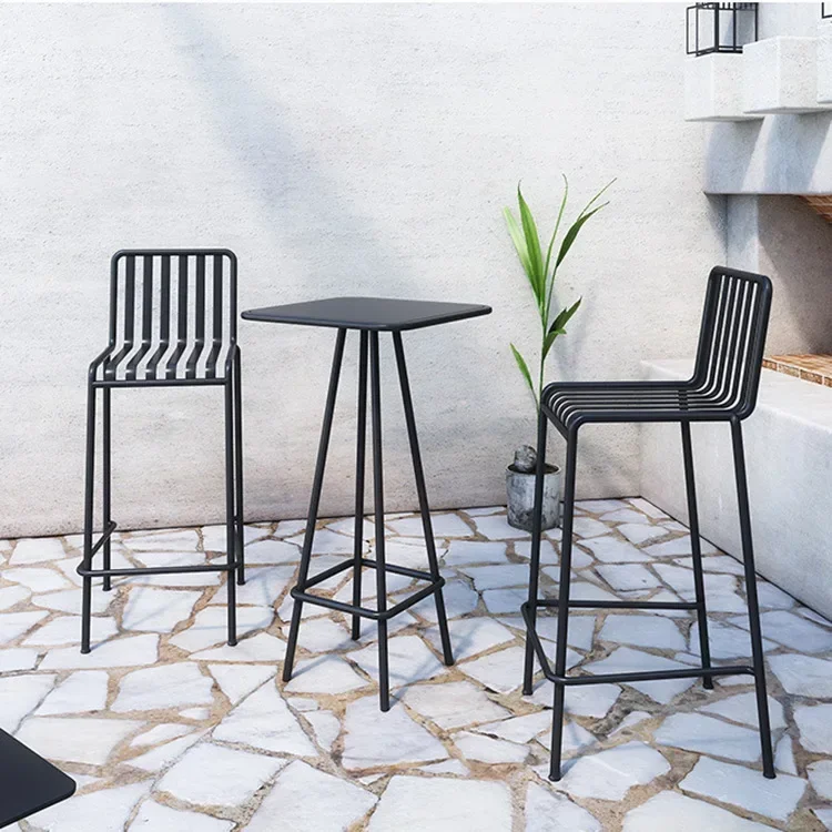 Outdoor tables and chairs, courtyard, leisure, garden, small square table, restaurant, outside pendulum, metal tables and chairs