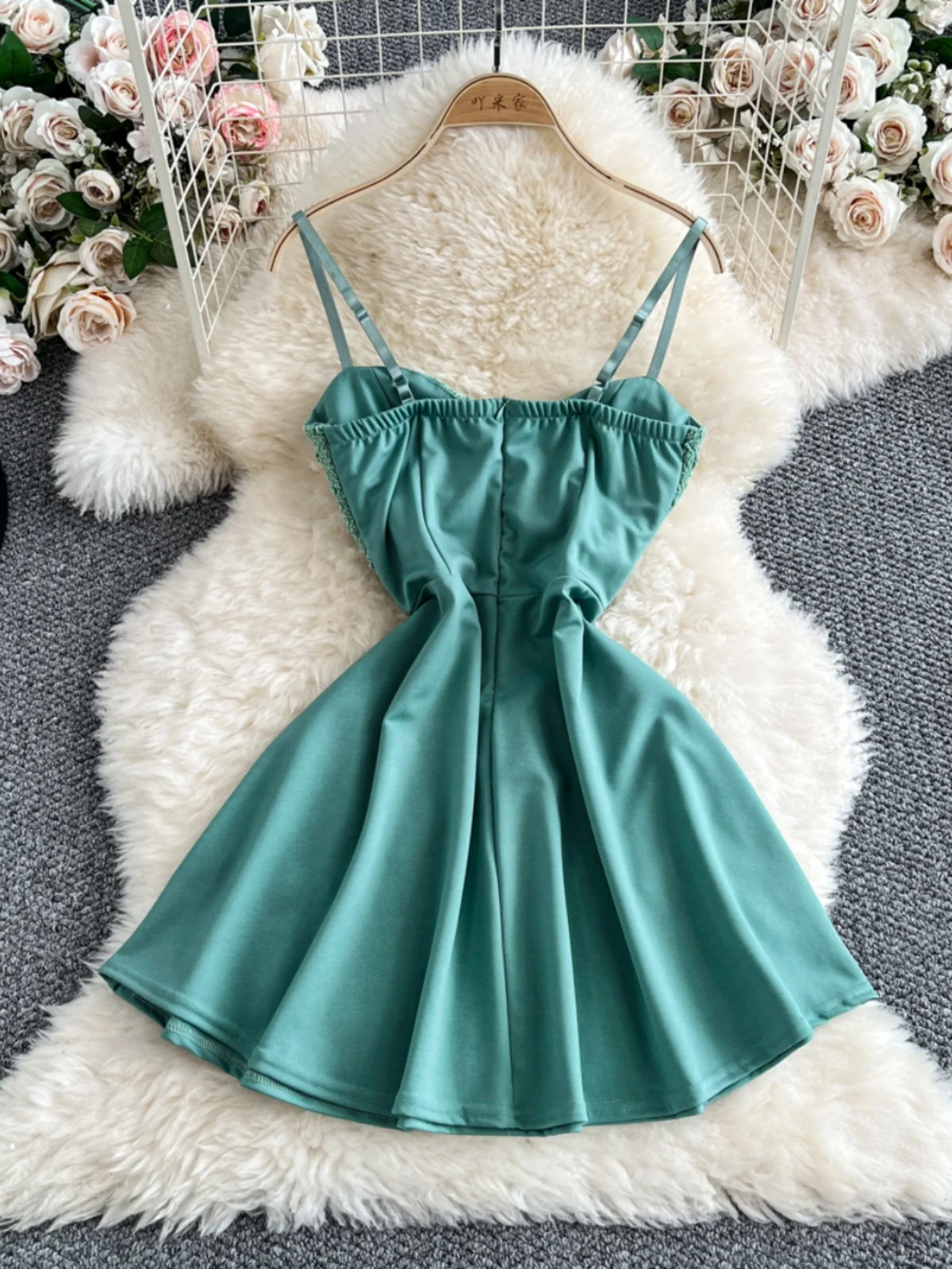 SsTss-vestido Sexy ahuecado con tirantes de corte bajo para mujer, péndulo de cintura, corte en A, ropa de fiesta para Club nocturno