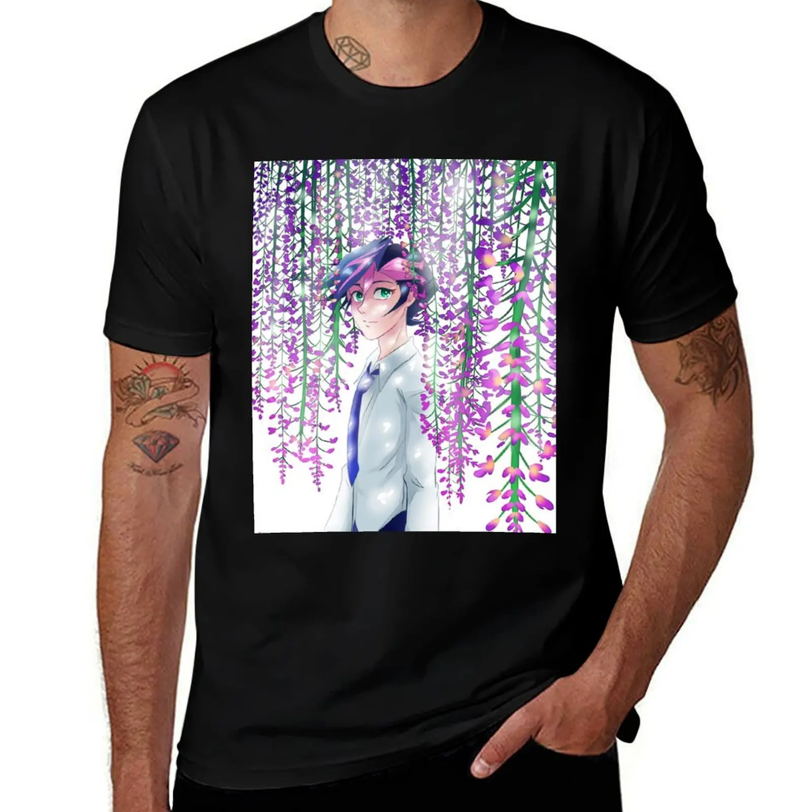 

Yusaku Wisteria T-Shirt anime tshirt t shirt man designer g man t shirts for men T-Shirt