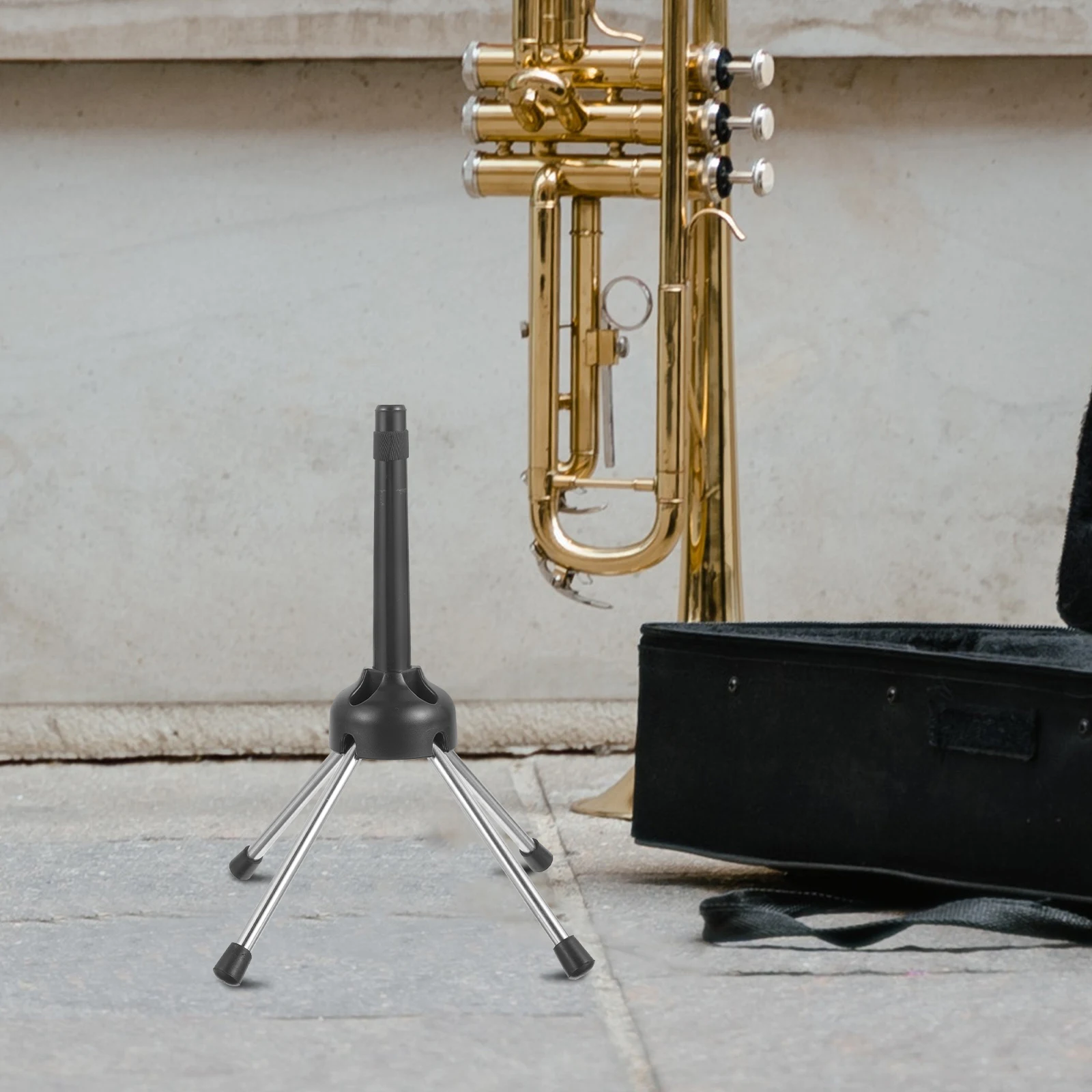 

Foldable Flute Stand Clarinet Holder Portable Instrument Display Metal Rack Wind PCS Sturdy Durable Practical Long Use