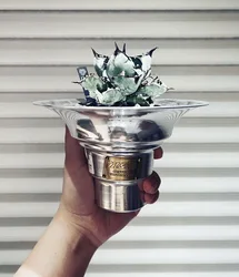 Agave root psammophyte succulent metal flowerpot handmade