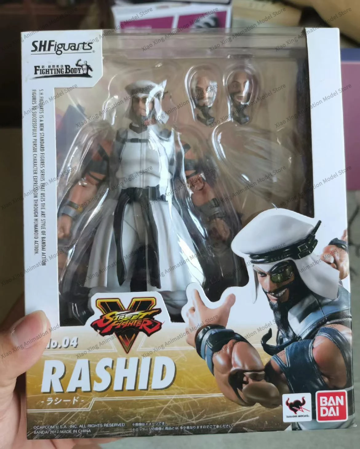 بانداي إس. شخصيات حركة قتال الشوارع Figuarts ، جسم قتالي ، كامي RASHID ، ألعاب أنيمي PVC ، مجموعات نماذج ، أصلي ، متوفر في المخزون