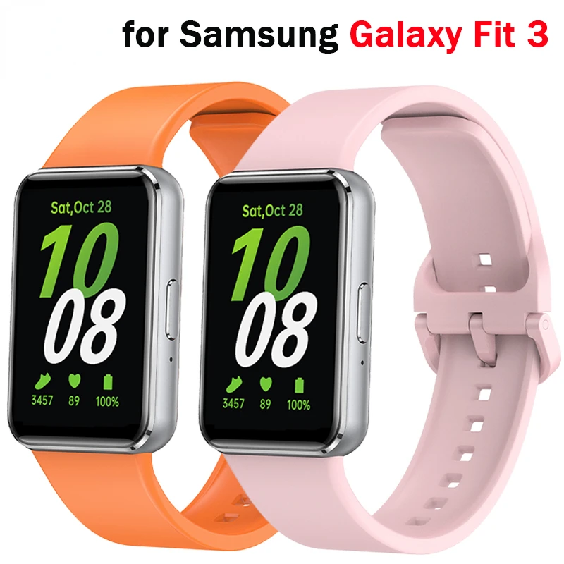 

Silicone Band For Samsung Galaxy Fit 3 R390 Watch Strap Replacement Correa For Galaxy Fit3 Sports Wristband Rubber Bracelet