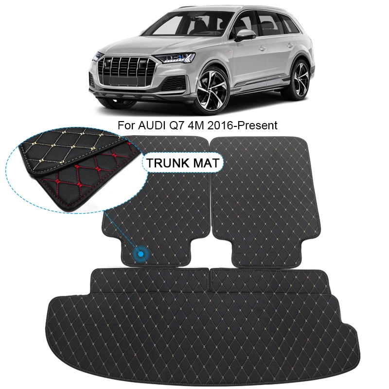 

Custom Car Trunk Main Mats Waterproof Anti Scratch Non-slip Protect Cover For Audi Q7 4M 2016-Present 5/7Seats Auto Accessory