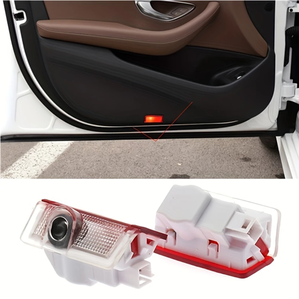 For AMG Door Shadow Lights AMG Logo Projectors Light 2pcs Door Light For Mercedes GLA GLS W205 W166 W176 W212 W213 A B C M ML
