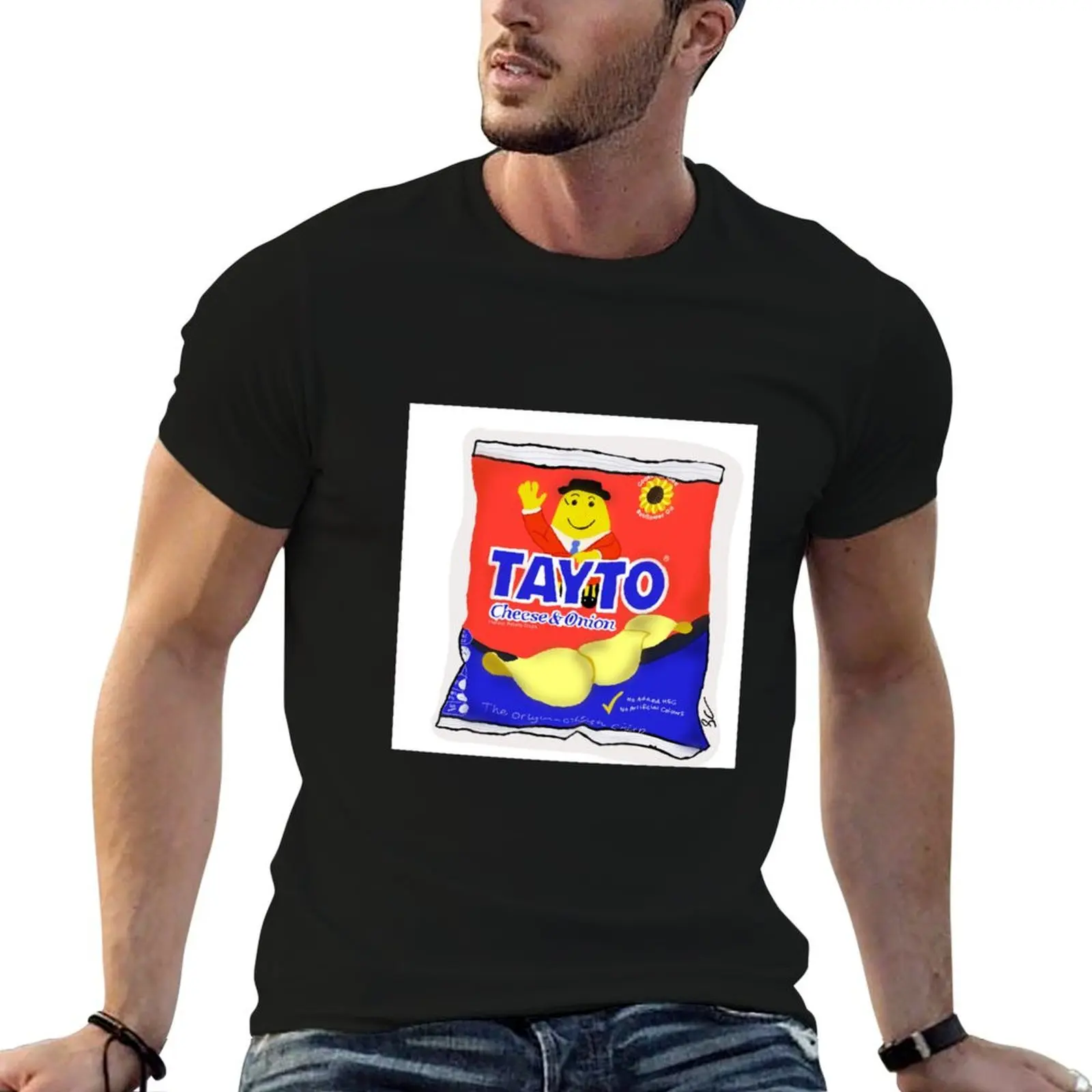 

Tayto cheese and onion Irish T-Shirt anime tshirt man t shirt designer cotton t shirts high quality T-Shirt