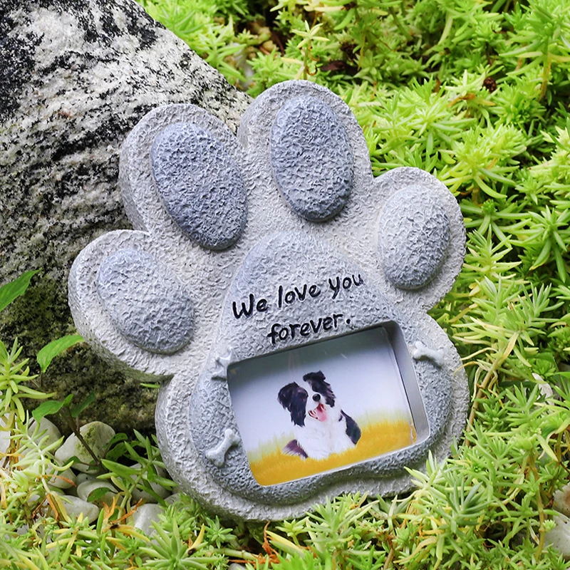 Cats Dogs Pets Tombstones Creative Memorial Stones Small Animals Sacrificial Tablets Resin Crafts Ornaments Deceased-Dog Grave