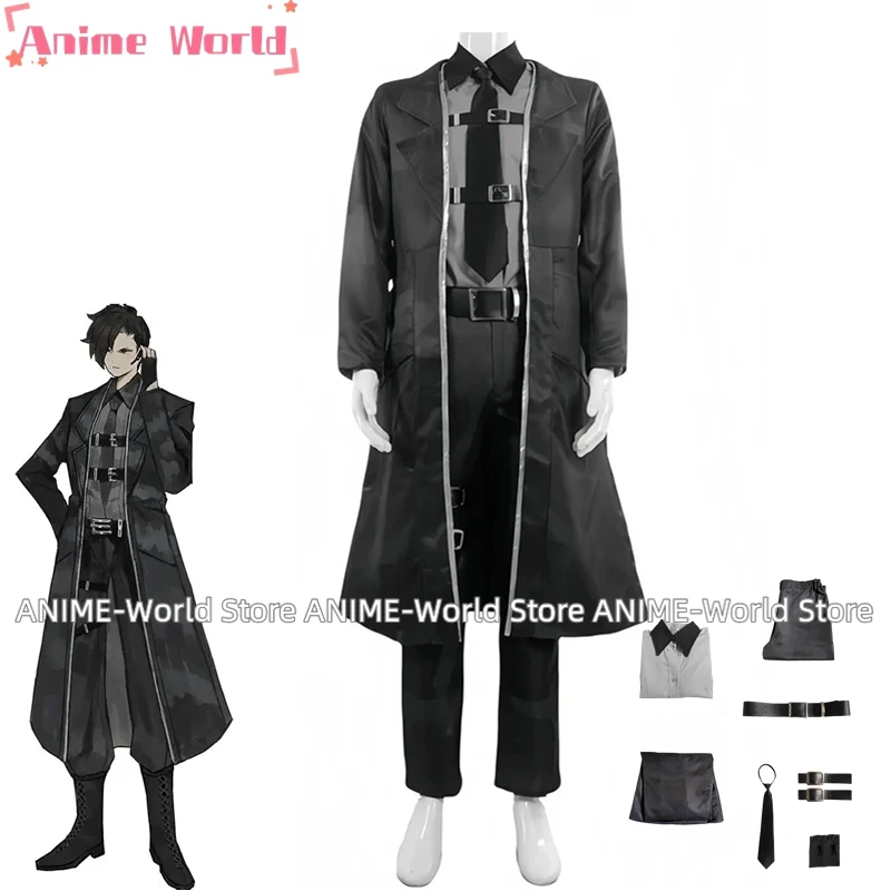 

《Custom Size》Game Library Of Ruina Full-Stop Office Liwei Coat Suit Christmas Carnival Halloween Any Size