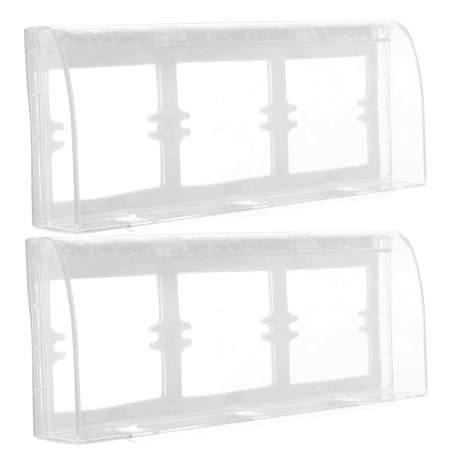 

2Pcs Waterproof Socket Box 86 Type Triple Socket Shield Moisture Resistant for Bathroom Kitchen Wall Outlet Cover
