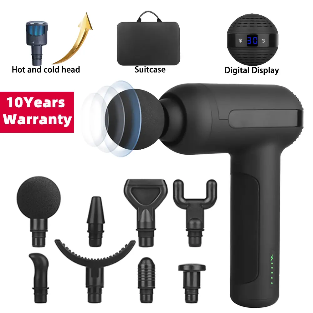 

Massage Gun 30 Adjustable Speeds Electric Fitness Equipment 1500mAh 3200 Beats Deep Massge Deep Muscle Relax Body Neck Massager