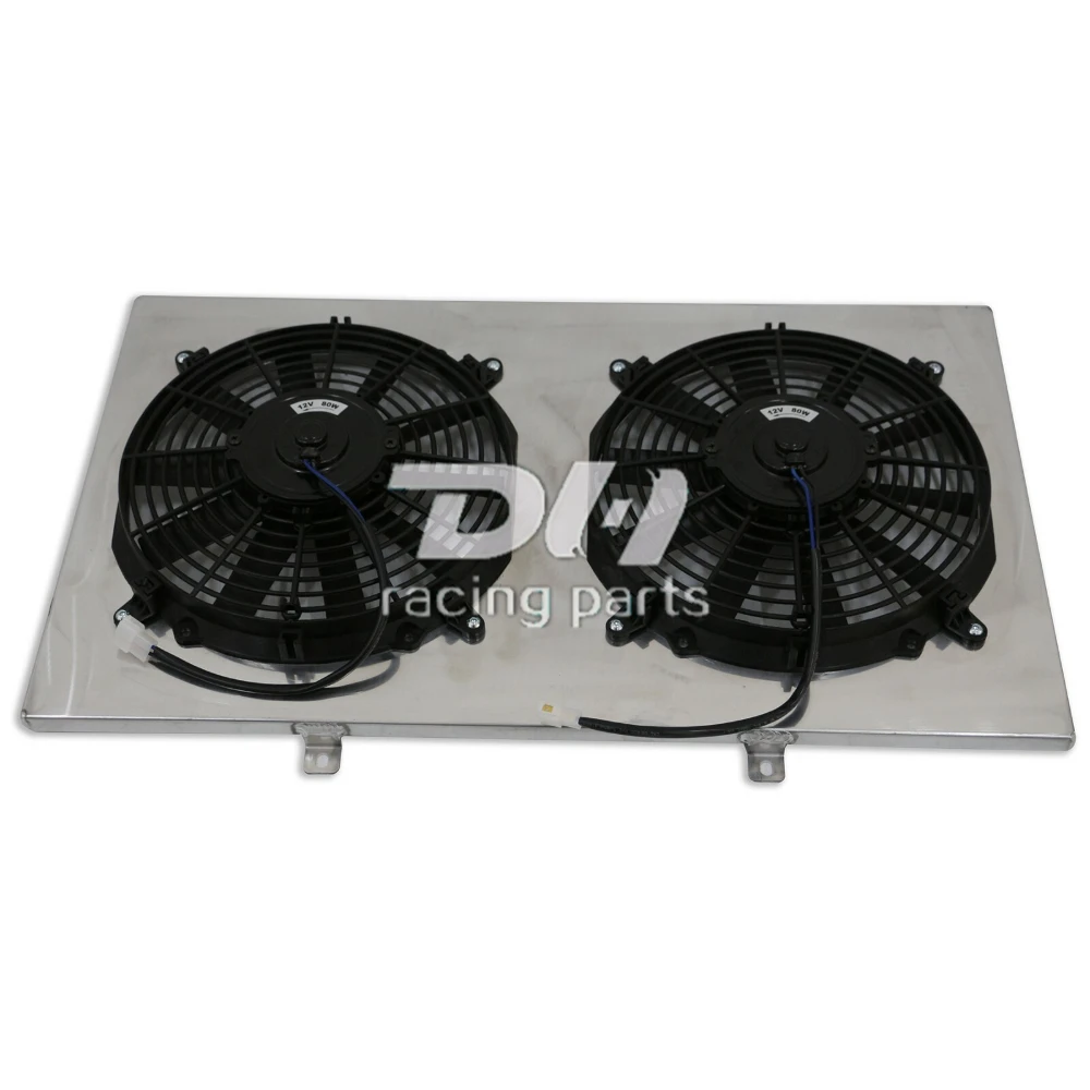 4 Baris Radiator Aluminium & Selubung & Kipas Cocok 1967-1972 GMC C/K 15/1500 25/2500 CC369