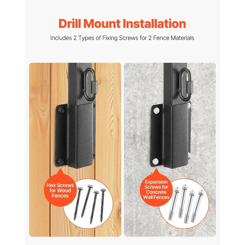 موسع عمود السياج 12 عبوة من أذرع تمديد ارتفاع سياج مثبتة على السطح مقاس 32.1 بوصة #5