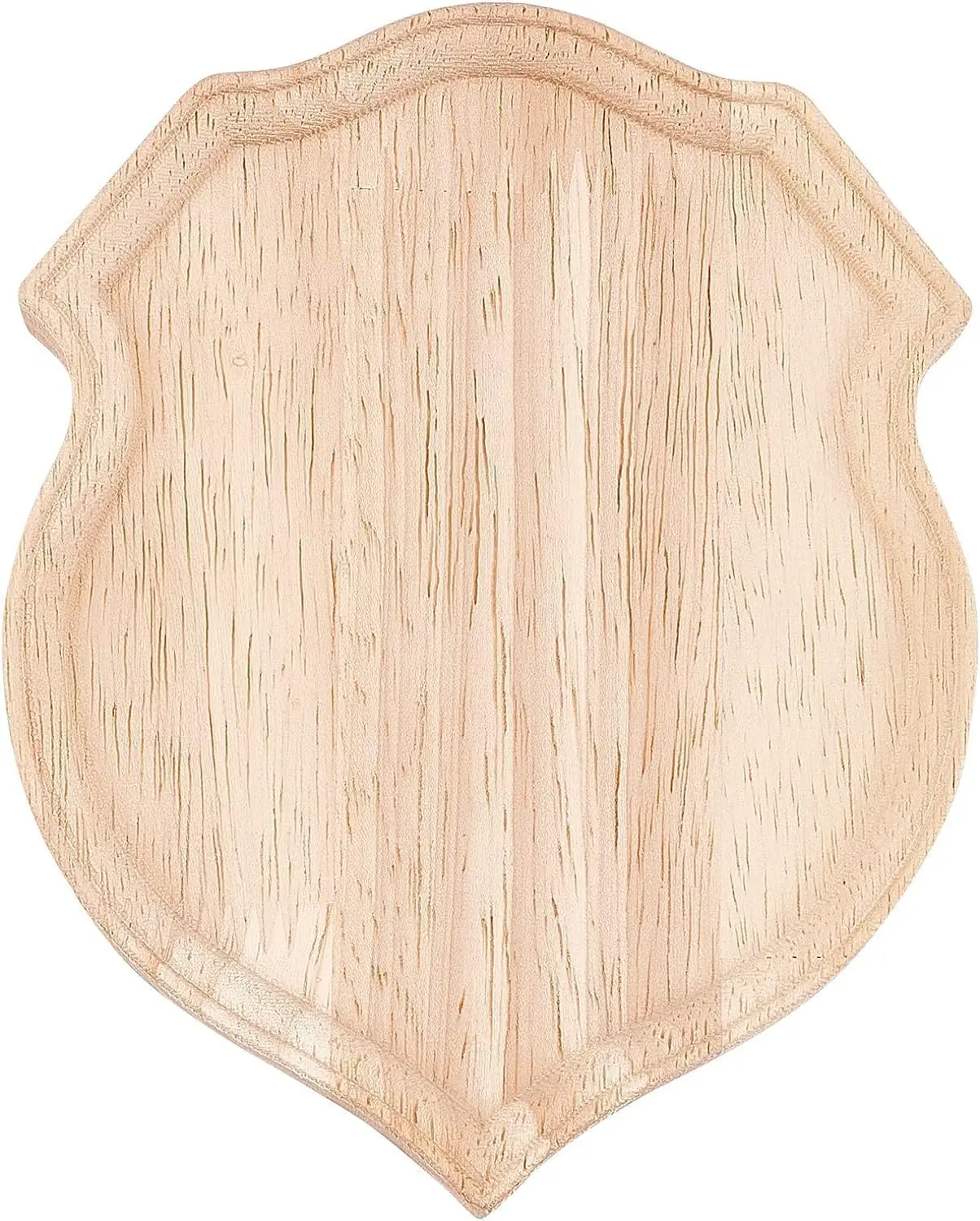 Natuur Houten Plaquette Onafgewerkte Houten Plaquette 4,7x5,9x0,7 inch Schildvorm Houten Decoratie Plaquette Blank Houten DIY Plaques Houten