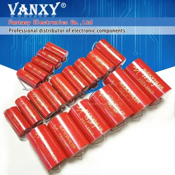 1 peça 250v audiophiler axial mkp capacitor de áudio 1uf ~ 47uf 1.5/1.8/2.2/2.7/3/3.3/4/4.7/5.6/6.8/8.2/10/12/15/22/33uf não polar
