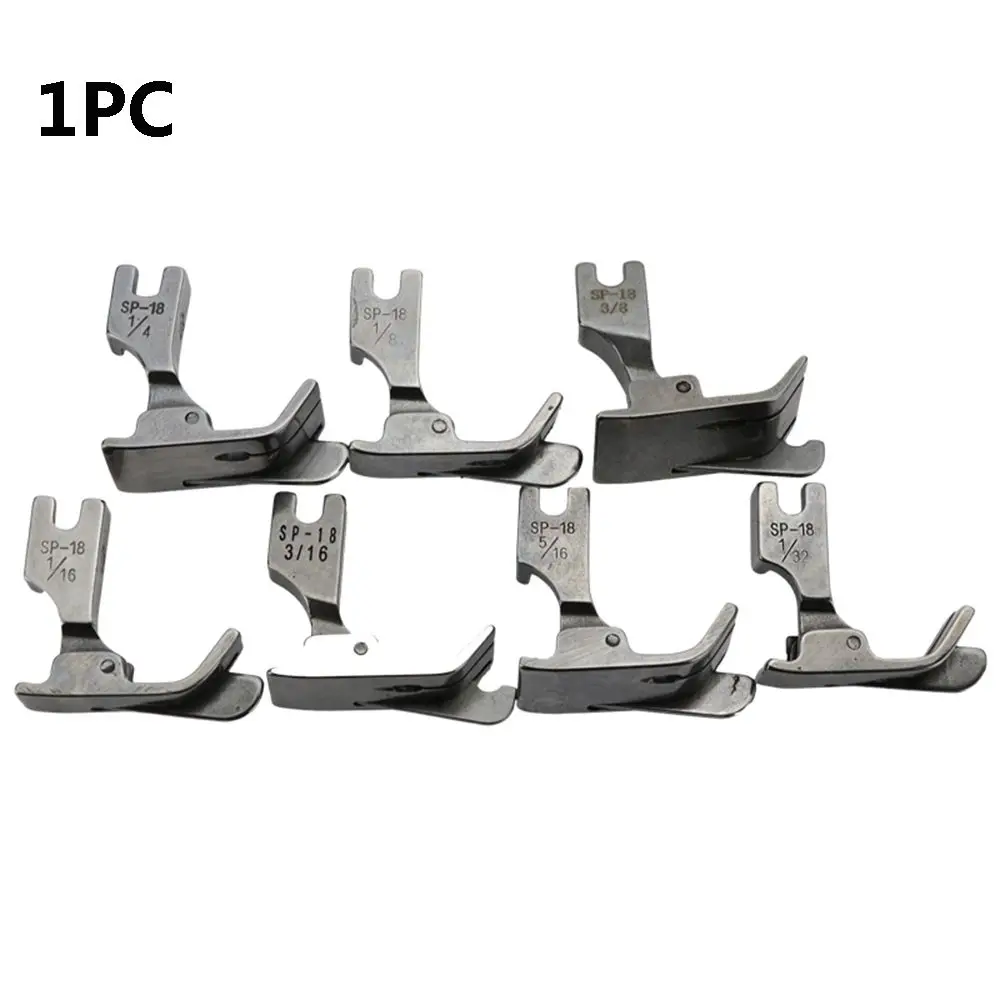 3/8 1/4 1/32 3/16 5/16 Metal Presser Foot Flat Car Moving Edge Sewing Machine Single Needle