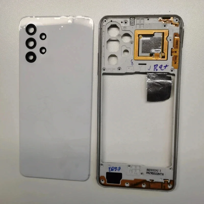 Custodia completa per Samsung Galaxy A32 4G A325 copertura del telaio centrale copertura posteriore della batteria parti di riparazione del coperchio della porta posteriore