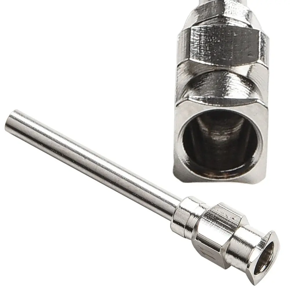 12Pcs Stainless Steel Dispensing Machine Needle 8G-30G Fluids Blunt Tip Industrial Glue Injection Needle Metal 25mm