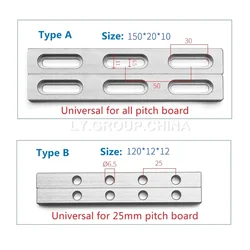 Align Jig Fixed Clamp Position Lock Bar Aluminum Staff For Fiber Laser Marking Engraving Machine Use With M6 Screws Type A B