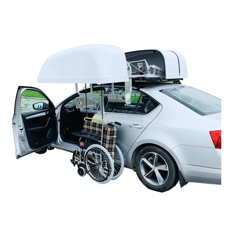 Car Auto Roof Wheelchair Storage Device Foldable Wheelchair Roof Storage Box for Wheelchair User Handicapped Disabled People