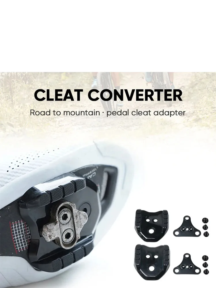 AliExpress NONE Bike Cleat Converter Road Bicycle To MTB Lock Pedal Plate Adapter Stabilizing Cleats Converter for SPD-SL Bike Accessories