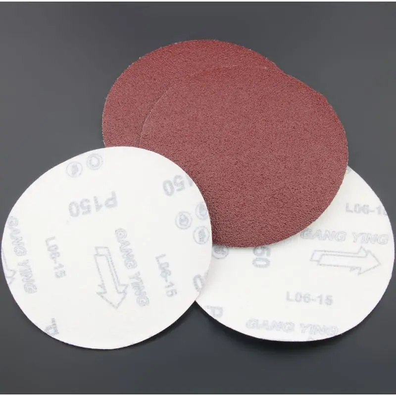 

100pcs 4inch Flocked Sandpaper Self Adhesive Sanding Plate Metal Rust Removal Wood Carving Polishing Tools Finish Grinding