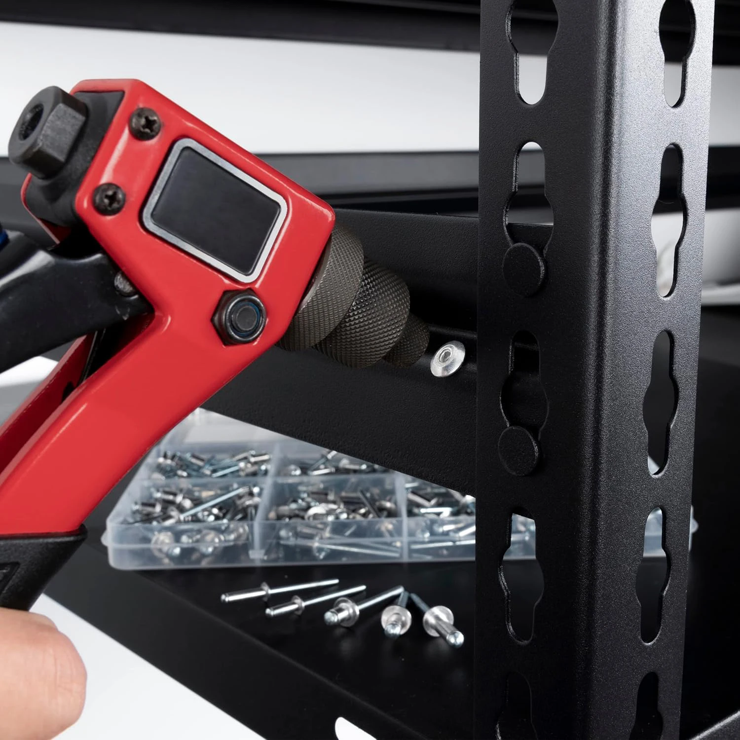 80/ 100/ 160/ 385pcs, Pop Rivets Assortment Kit, Aluminum Rivets Set in 8 Sizes, Blind Rivets for Metal with Organizer