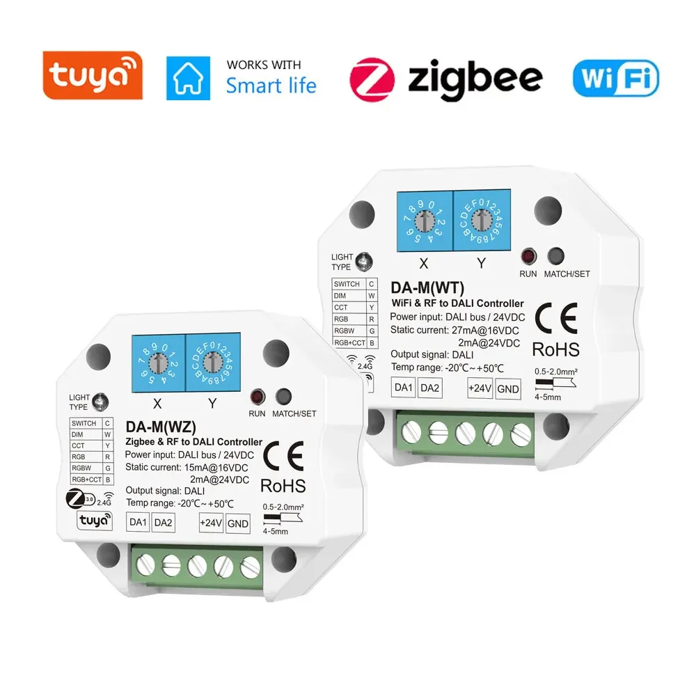 skydance zigbee para dali converter da m rf da m wz smart life controller tuya app control da m rgb cct rgbw wifi 01