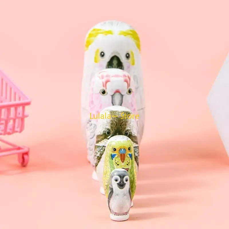 Y4QA Gỗ Rỗng Bình Bút Chì Dễ Thương Làm Tổ Cho Búp Bê Con Rối Mini Zakka Cho Búp Bê Bé Gái