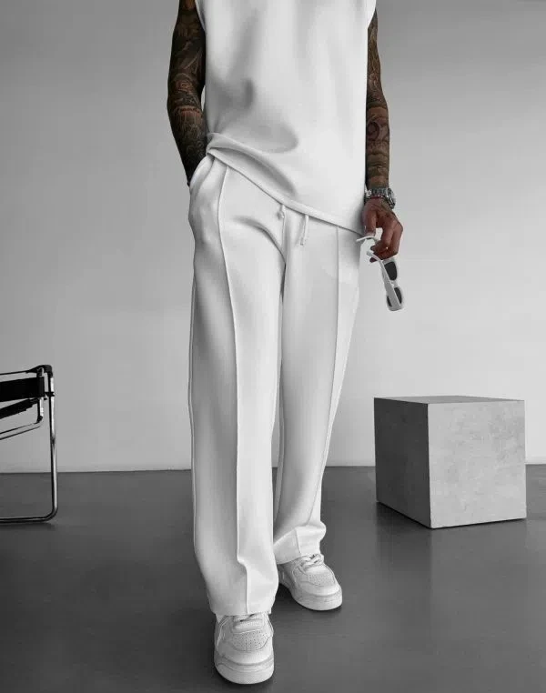 Breathable Sleeveless Summer New Men's Fitness Suit T-shirt Loose Sports Pants European and American Training Suit Two-piece Set