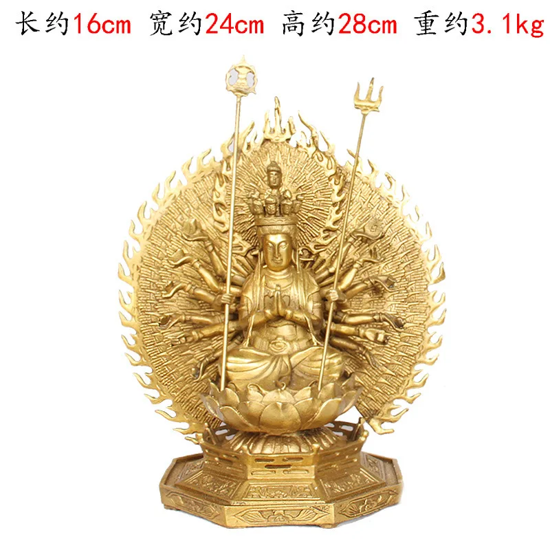 Manufacturer Of Copperware Wholesale: Sitting - Ornaments, Thousand-Armed Avalokiteshvara Decorativ
