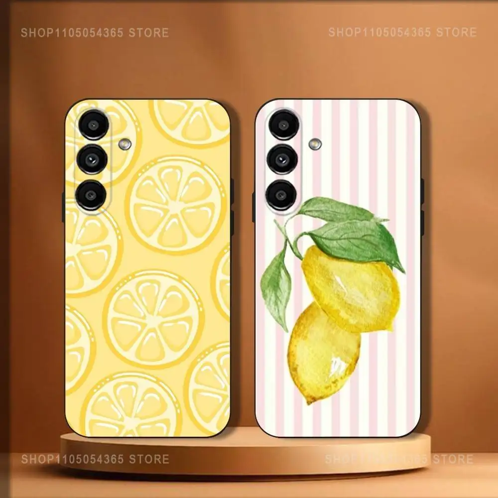 

Fruit L-Lemons Phone Case For Samsung Galaxy A20,A21s,A22,A31,A32,A52,A53,A72,73,A80 Soft Black Cover