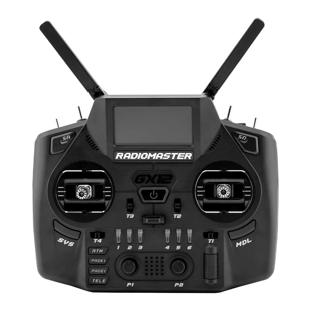 IN Stock Radiomaster GX12 1000HZ 3D Digital CNC Hall Gimbal Dual Band Antenna Gemini XROSSBAND EXpressLRS Radio Controller - image 1 of 6